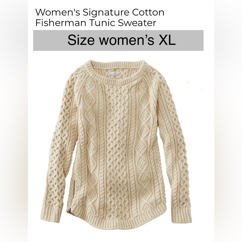 LL Bean women’s fisherman sweater